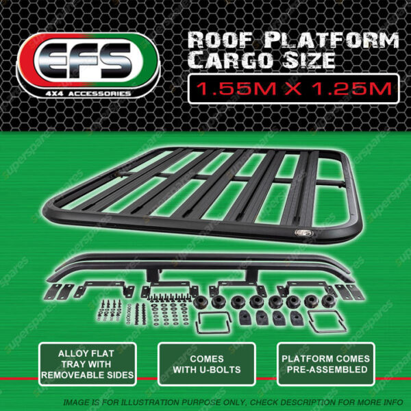 EFS YA'MATE Roof Platform 1550mm Long x 1250mm Wide Cargo Size Pre-assembled