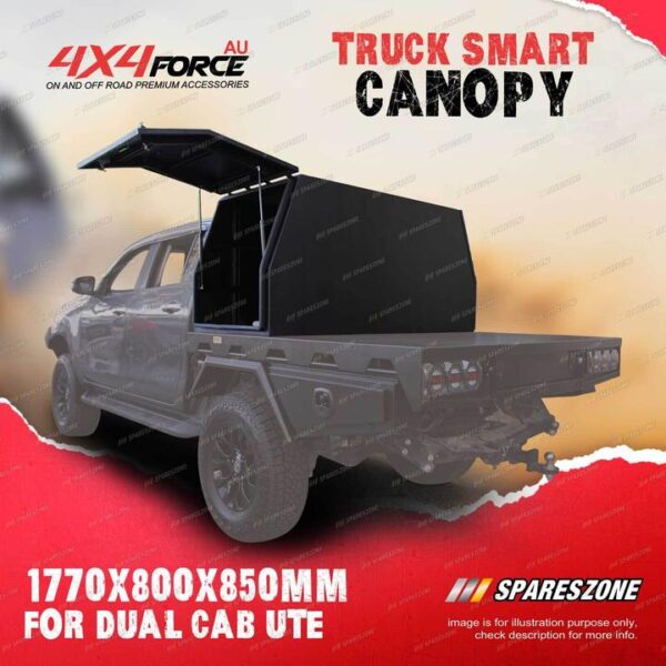 4X4FORCE Aluminium Canopy Tool Box 1770*800*850 for Nissan Navara Dual Cab
