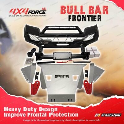 4X4FORCE Frontier Bull Bar U Loop Bumper Tow Point for Nissan Navara NP300 21-On