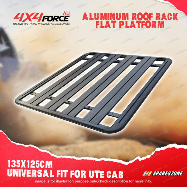 Universal 135x125cm Aluminium Alloy Roof Rack Flat Platform for Dual Cab