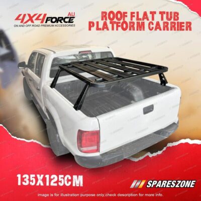 4X4FORCE 135x125cm HD Flat Tub Platform Rack for Holden Colorado 08-On Dual