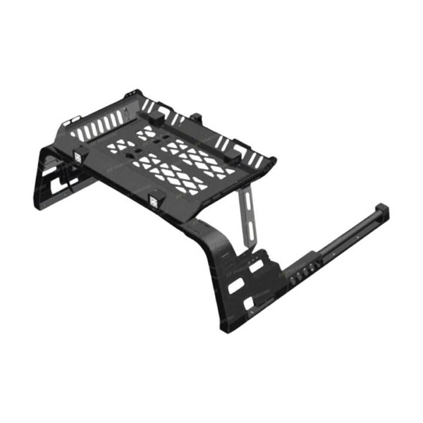 Sports Bar Roll Bar Tray & 4 LEDS Top Basket for Toyota Hilux Revo Vigo Dual Cab