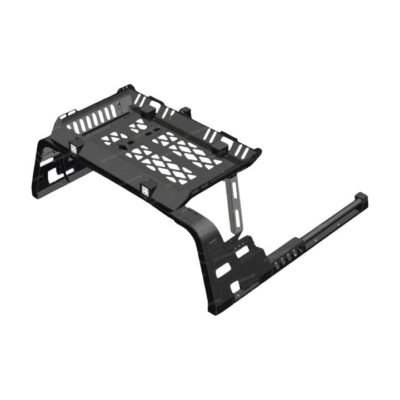 Sports Bar Roll Bar with Tray & 4 LEDS Top Basket for Nissan Navara Dual Cab