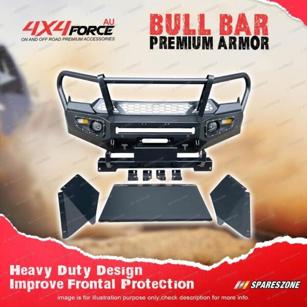 Premium Armor Bumper Bullbar with Skid Plate & Loop for Isuzu D-MAX 19-ON