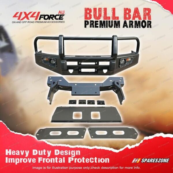 Premium Armor Bumper Bullbar with Skid Plate 3 Loop for Mazda BT50 11-20