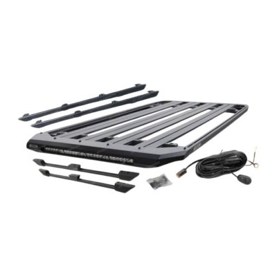 220 x 125cm Roof Rack Flat Platform & Light Bar & Rails for Toyota FJ Cruiser