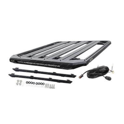150x125cm Roof Rack Flat Platform with LED Light Bar for Mazda BT-50 Dual Cab