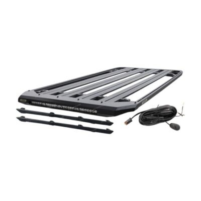 4X4FORCE 220 x 125cm Aluminium Roof Rack Platform & Light Bar for Isuzu MU-X 22+