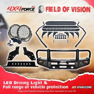 4X4FORCE Armor Bullbar Skid Plate Loop lights Side Steps for Isuzu D-Max 17-19