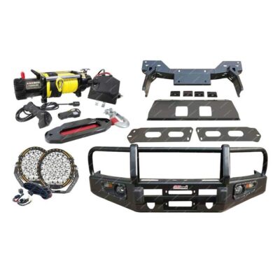 Armor Bumper Bullbar 3 Loop Guard Plate light & Winch for Mazda BT50 11-20