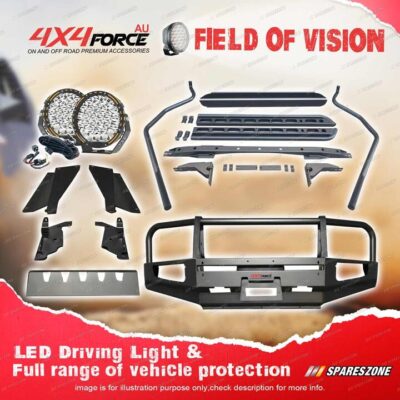 4X4FORCE Armor Bullbar Guard Plate Light Side Steps for Nissan Patrol Y61 00-04