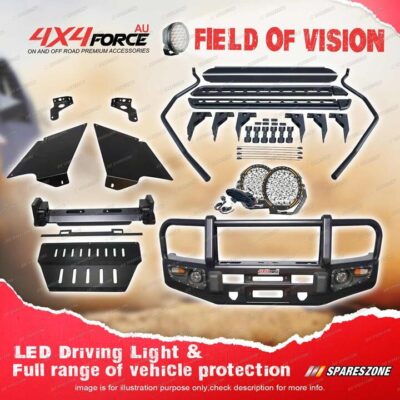 4X4FORCE Armor Bullbar Guard Plate Light Side Steps for Toyota Hilux Vigo 05-11