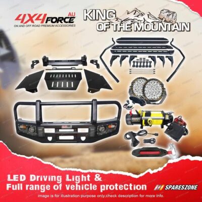 4X4FORCE Armor Bullbar 3 LOOP Light Winch Side Step for Toyota Hilux Vigo 05-11