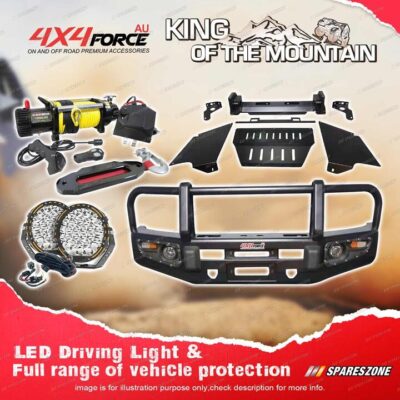 4X4FORCE Armor Bullbar Guard Plate Light Winch for Toyota Hilux Vigo 05-11