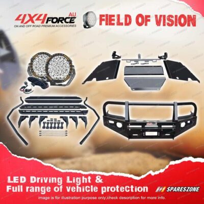 4X4FORCE Armor Bullbar Skid Plate Light Side Step for Toyota Hilux Vigo 12-15