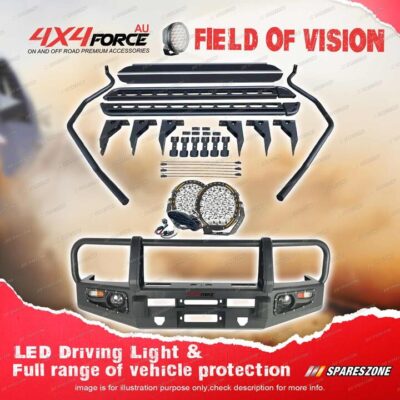 Armor Bullbar 3 Loop light Side Steps for Toyota LandCruiser 79 Dual Cab 07-16