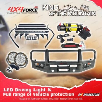 Armor Bullbar Lights Winch Side Step for Toyota LandCruiser 79 Dual Cab 07-16
