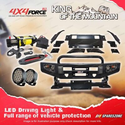 Safari Shield Bullbar U LOOP Guard Plate Light Winch for Toyota Hilux Revo 15-18