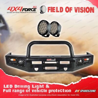 4X4FORCE Safari Shield Bullbar U LOOP Light for Toyota Landcruiser 79 Dual 07-16