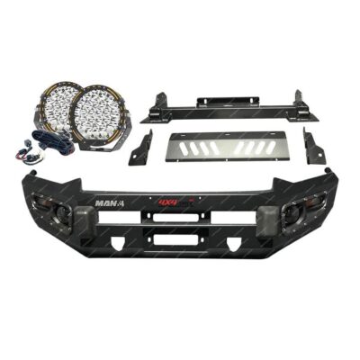 4X4FORCE Ultimate Guard Bullbar No Loop Skid Plate Light for Isuzu D-MAX 12-16