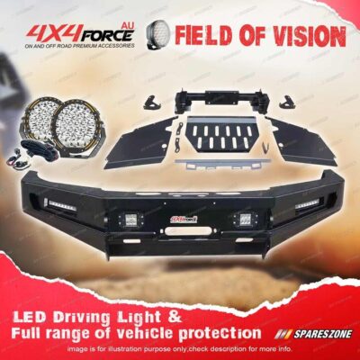 4X4FORCE Ultimate Guard Bullbar Skid Plate Light for Toyota Hilux Vigo 12-15