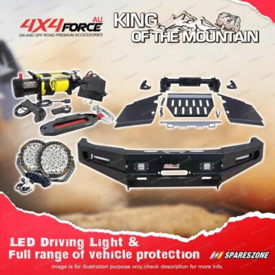 4X4FORCE Ultimate Bullbar Skid Plate Light Winch for Toyota Hilux Vigo 12-15