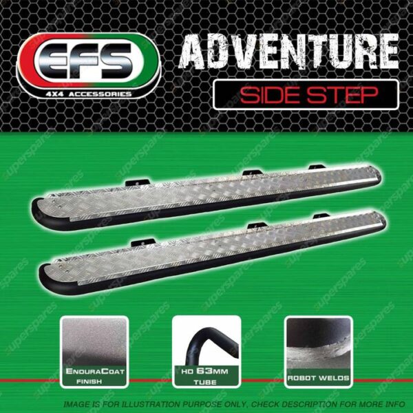 1 Pair EFS Adventure Side Steps for Mazda BT50 2WD 4WD Dual Cab Only