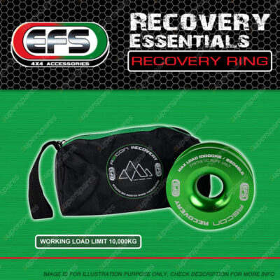 EFS Aluminium Alloy Recovery Ring 10000KG Working Load Limit HD 4WD Offroad