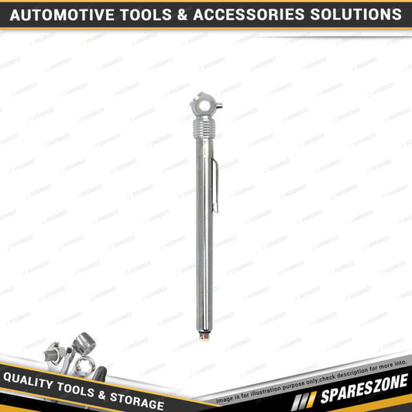 Pro-Tyre Pencil Tyre Gauge - 50Lb 135mm Chrome Plated Handy Compact Size