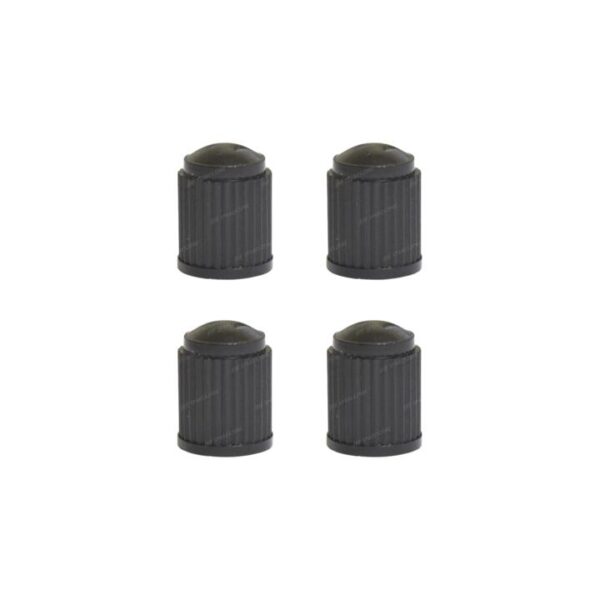 4 Pcs of Pro-Tyre Valve Caps - Black Colour Plastic Vehicle Accessories