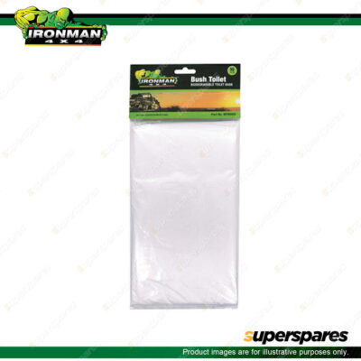 Ironman 4x4 Bush Toilet Replacement Biodegradable Bags 10 per pack IBTBAGS