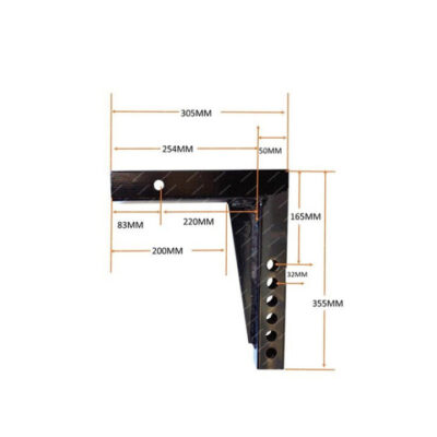 Roadsafe Multi-Hitch Compatible Extra Long Shank - 229mm Extra Long Drop