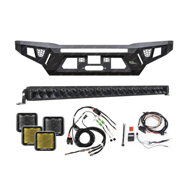 Ironman 4x4 Steel Winch Bull Bars Raid Bull Bar & Lighting Kit BBR056K