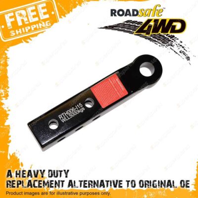 1 Pc Roadsafe Heavy Duty Rear Recovery Tow Hitch WLL 5000kgs Black Alloy