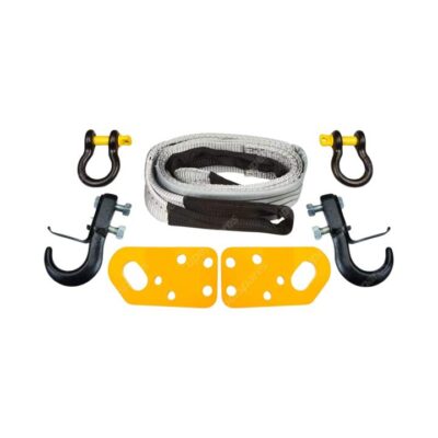 4WD Kit Tow Point Bridle Strap 2x Shackle for Nissan Patrol GQ GU Series