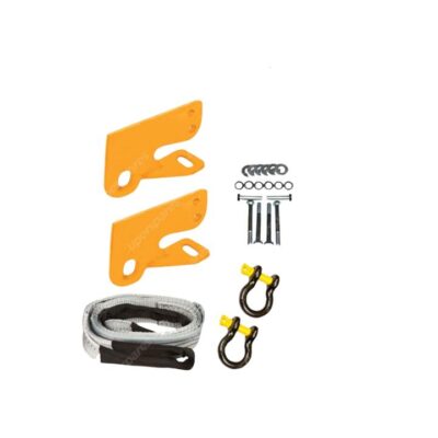 2 Pcs 4WD Kit Tow Point Bridle Strap Shackle for Volkswagen Amarok 09-23