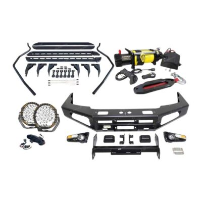 Ultimate Guard No Loop Bullbar Lights Side Steps Winch for Nissan Navara D22