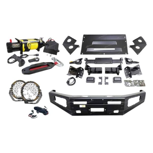 Ultimate Guard No Loop Bullbar Lights Winch for Nissan Navara D40 Spain 11-On