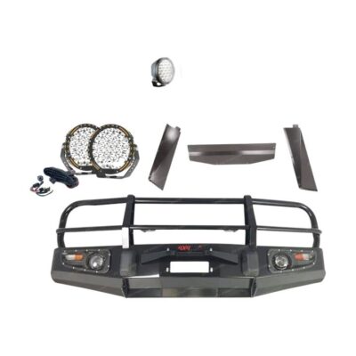 4X4FORCE Premium Armor 3 Loop Bumper Bullbar Lights for Toyota Landcruiser 80