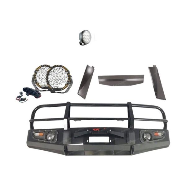 4X4FORCE Premium Armor 3 Loop Bumper Bullbar Lights for Toyota Landcruiser 80