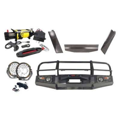 Premium Armor 3 Loop Bumper Bullbar Drive Lights Winch for Toyota Landcruiser 80