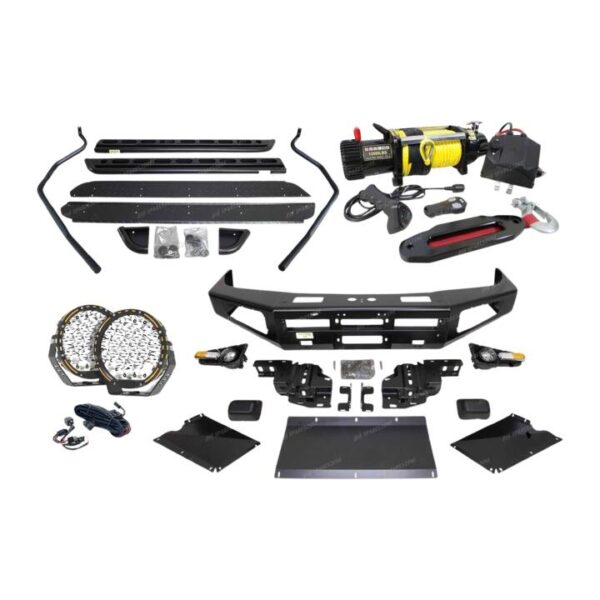 Ultimate Bullbar Lights Side Steps Winch for Toyota Landcruiser 79 Single Cab