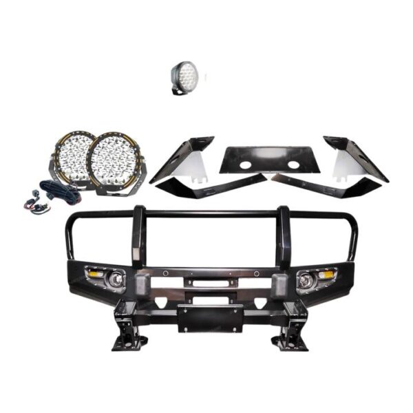4X4FORCE Premium Armor 3 Loop BullbarLights for Toyota Landcruiser 200 07-15