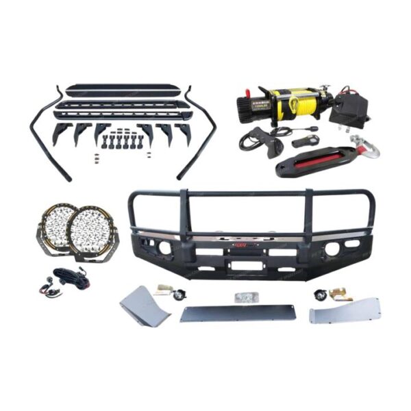 Armor 3 Loop Bullbar Lights Side Step Winch for Toyota Landcruiser 200 17-On