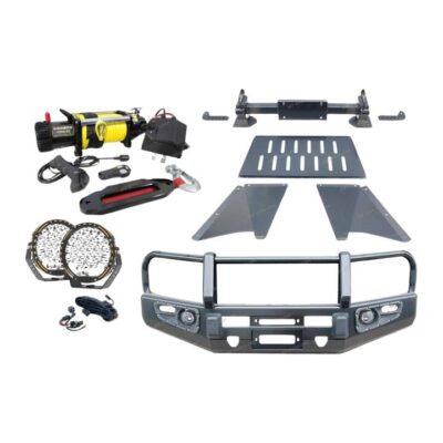 Premium Armor 3 Loop Bumper Bullbar Drive Light Winch for Toyota Prado 150 10-17