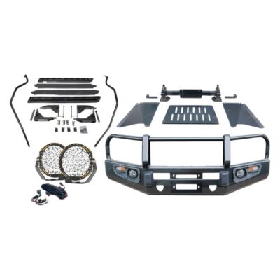 Premium Armor 3 Loop Bumper Bullbar Lights Side Steps for Toyota Prado 150 10-17