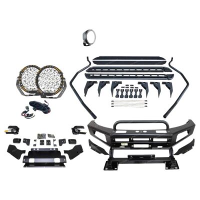 Safari Shield U Loop Bumper Bullbar Light Side Steps for Toyota Hilux Revo 15-On