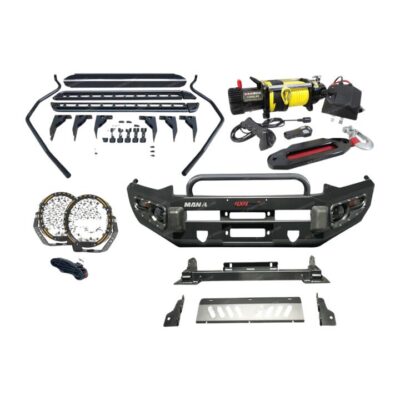 Safari Shield U Loop Bumper Bullbar Light Side Steps Winch for Isuzu D-Max 12-17
