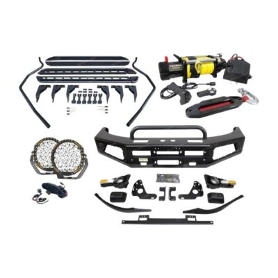 Safari Shield U Loop Bullbar Lights Side Steps Winch for Toyota Hilux Vigo 05-11