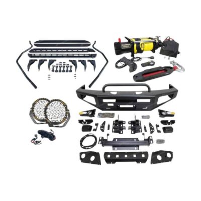 Safari Shield Bumper Bullbar Lights Side Step Winch for Nissan Navara D40 08-15